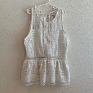 Ayla White Lace Blouse